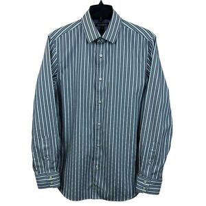 Banana Republic Men's Non Iron Tailored Slim Fit Stripe Dress Shirt Size Medium